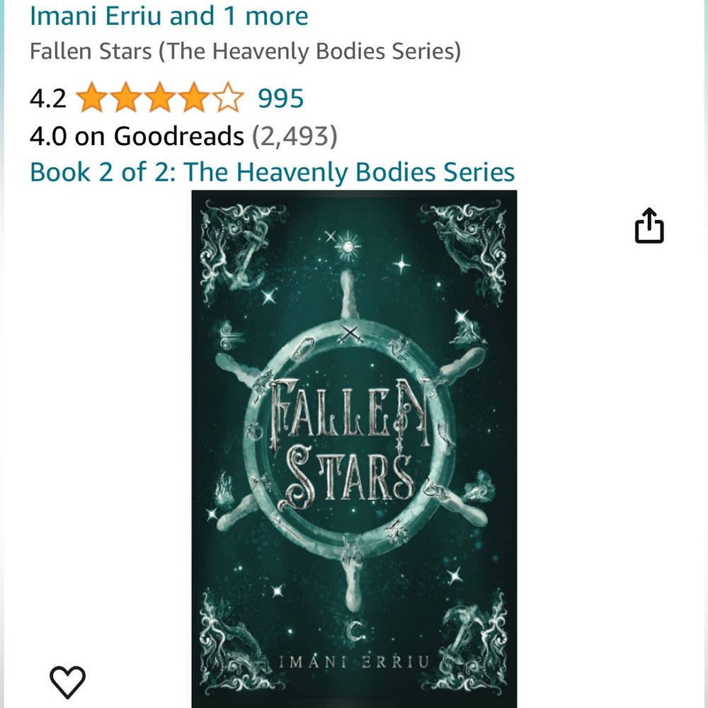 ISO - Fallen Stars - Imani Erriu Book